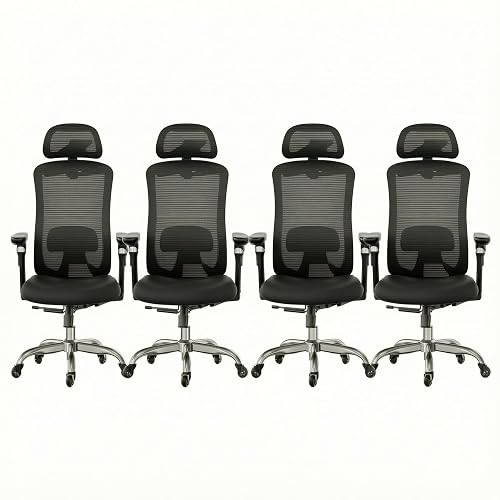 HUANUO Ergonomic Office Chair with 6D Armrest, Seat Depth Adjustment,