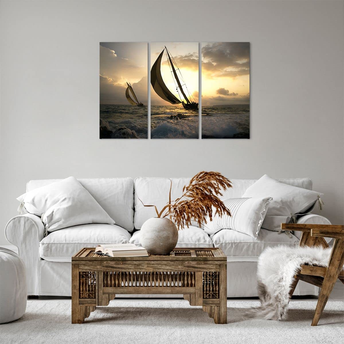 Tableau Bateau Et Coucher De Soleil | Tableau Factory | Tableau