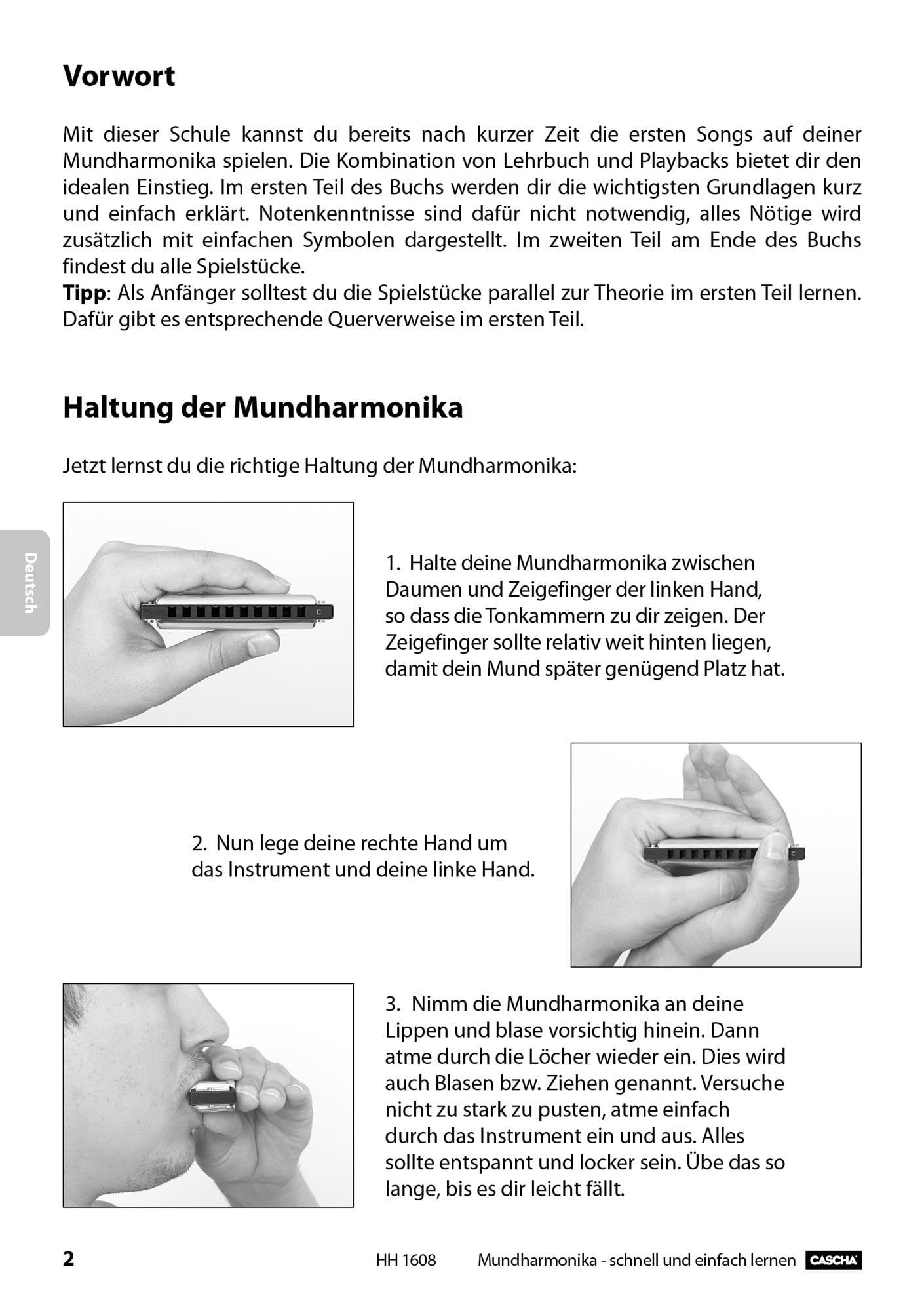 Master Edition Blues Harmonica Set, (incl. 4 languages Method (DE/EN/FR/ES), case, cleaning cloth)