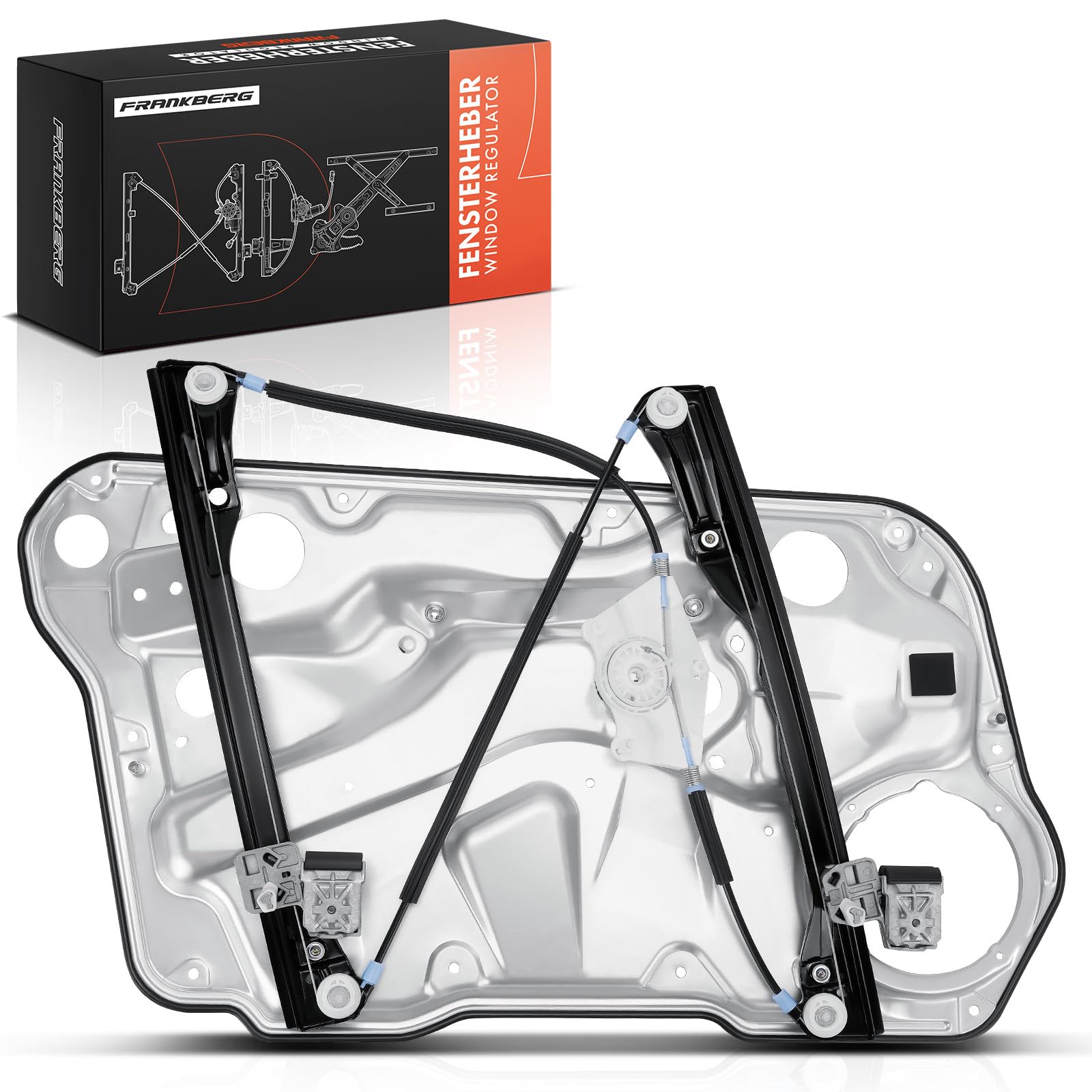 Frankberg Window Regulator Without Motor with Panel Front Right Compatible with Golf MK IV Hatchback Estate 1997-2006 1J4837462