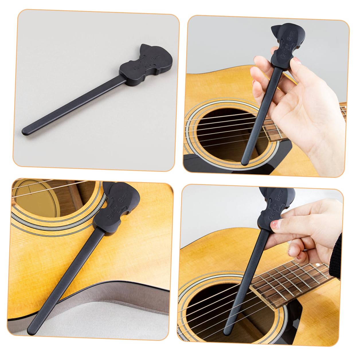 ifundom 4pezzi Guitar Bow Per Chitarra Acustica e Folk Accessorio Pratico Materiale Leggero e Resistente Per Musicisti e Strumenti Corda