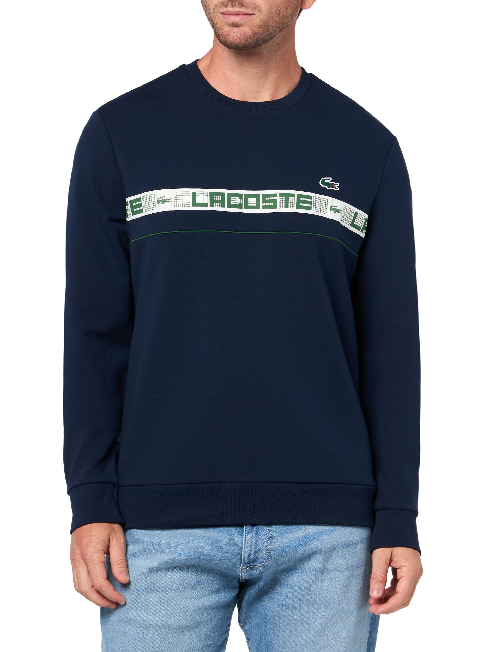 

                                                    Lacoste Men's Branded Stripe Tennis Sweatshirt, Na