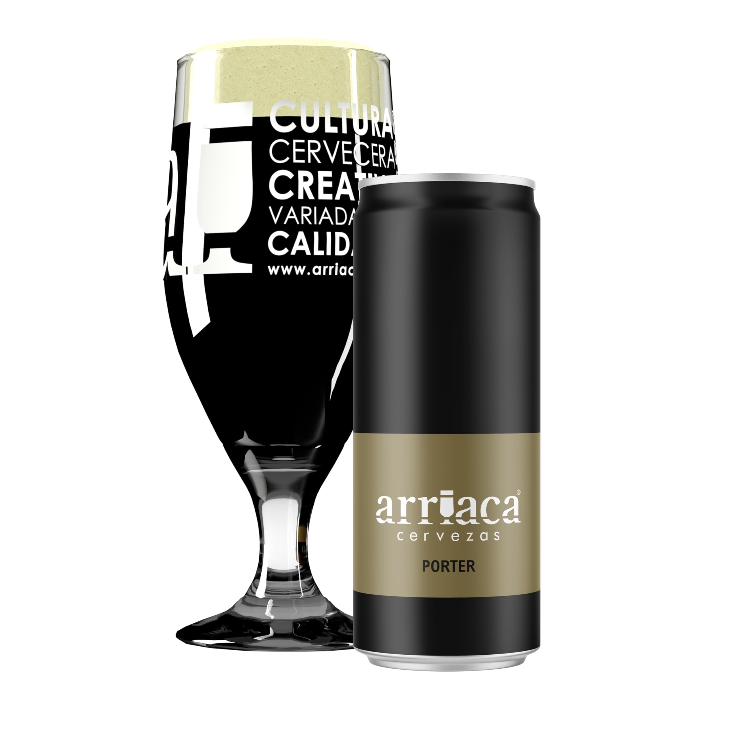 Cerveza Premium Arriaca PORTER en Pack Fabricación Artesanal. Premios internacionales a la Mejor Cerveza Artesana (24 latas 33cl)
