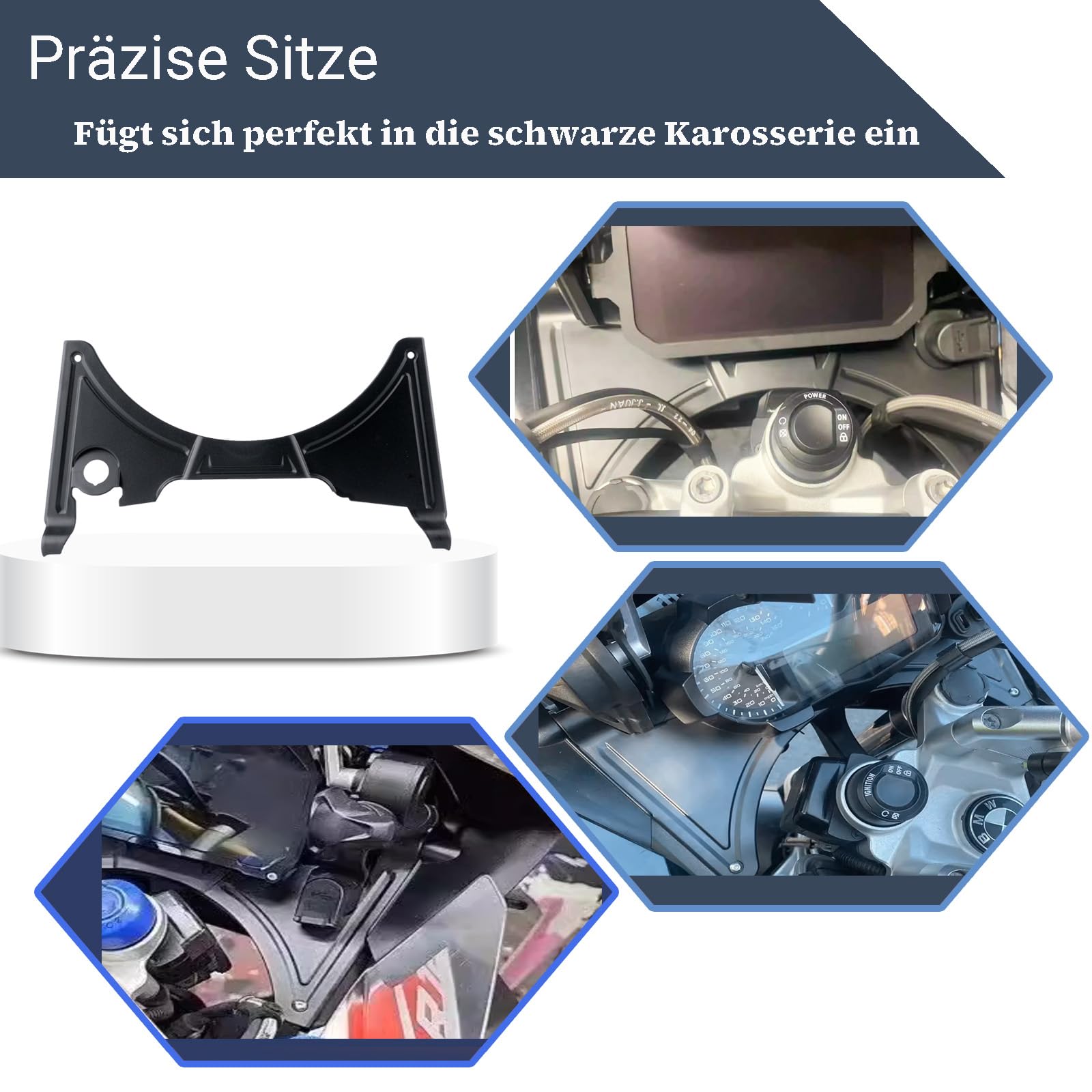 Motorrad Cockpit Verkleidungsabdeckung Kompatibel mit BMW R1200GS LC 2013-2018/LC ADV 2014-2018 und R1250GS R1250GS ADV 2018-2023