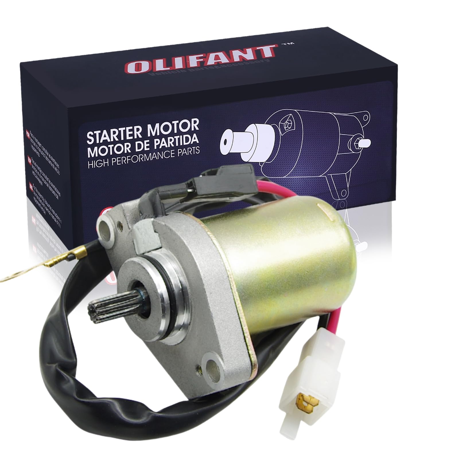 Starter for Polaris Predator 50 Scrambler 50 Eton Scooter Beamer 50 Matrix AXL-50 RXL-50 Viper TXL-50 Impulse Lightning 650239 0450532 0451805 SMU0272