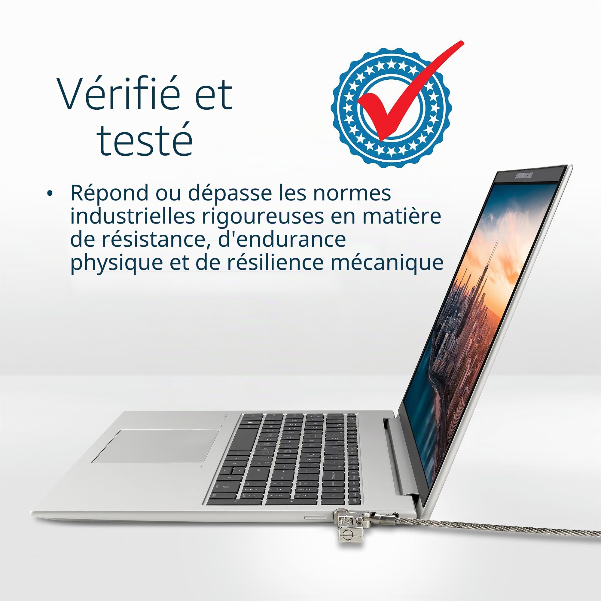 Kensington NanoSaver 2.0 EQ Combination Laptop Lock (réinitialisable), câble de Verrouillage de sécurité Informatique, Compatible avec HP, Lenovo et d’Autres appareils à Fente Nano Lock (K65090WW)