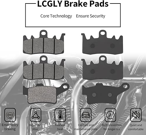 Miniatura 2 de 3 pares de pastillas de freno delanteras y traseras compatibles con CAN-AM Spyder F3 S LTD SE6SM6 Special Series Daytona 500 2015-2021 RT S LTD 3