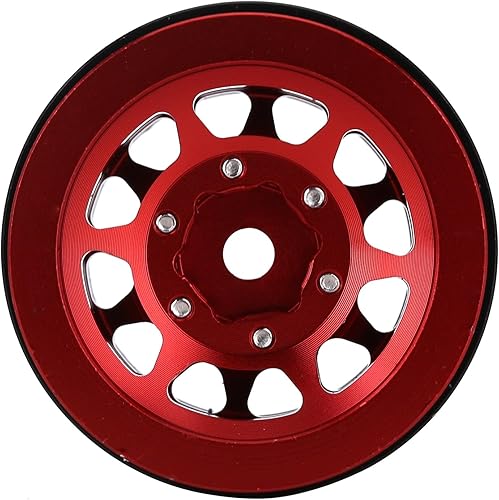 Miniatura 5 de INJORA Llantas de rueda 1.0 RC Metal Beadlock Llantas para AX24 118 TRX4M All 124 Escala Axial SCX24 Deadbolt RC Crawler Accesorios de