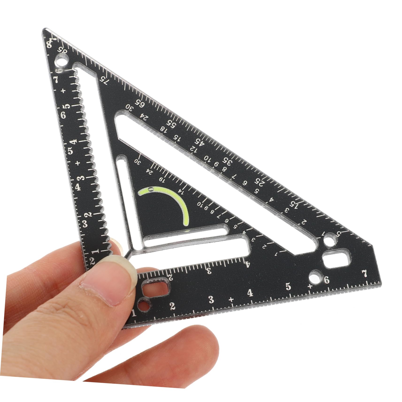 BUTIFULSIC Advanced Woodworking Tool Acrylic Rafter Square and Triangle Measuring Tool Marking Block