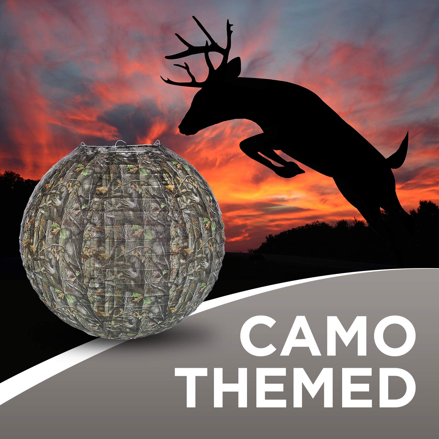 Fun Express - Red Ombre Paper Lanterns for Party - Party Decor - Hanging Decor - Lanterns - Party - 3 Pieces