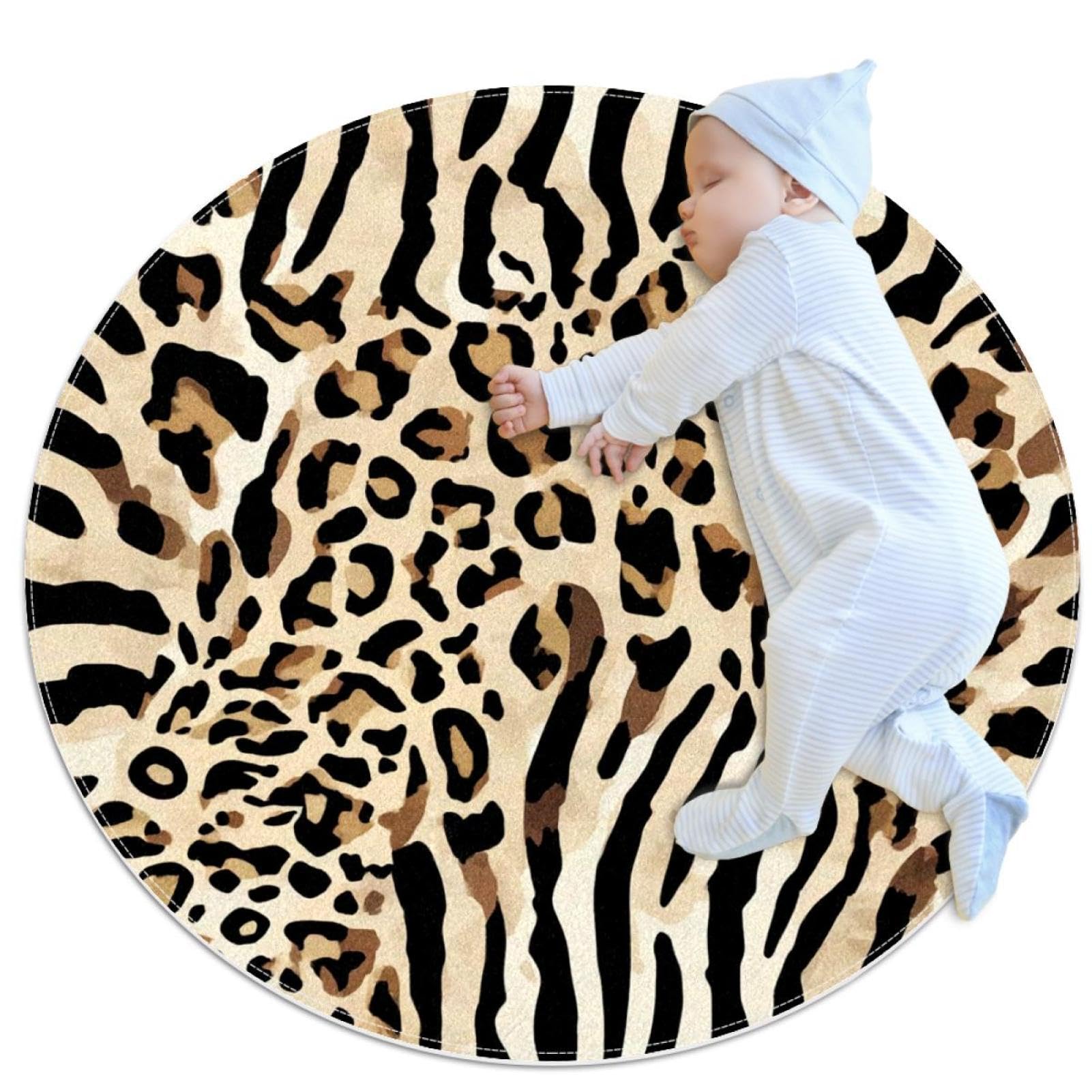 Tapis de salle de bain zèbre antidérapant 1m pour décoration chambre enfant