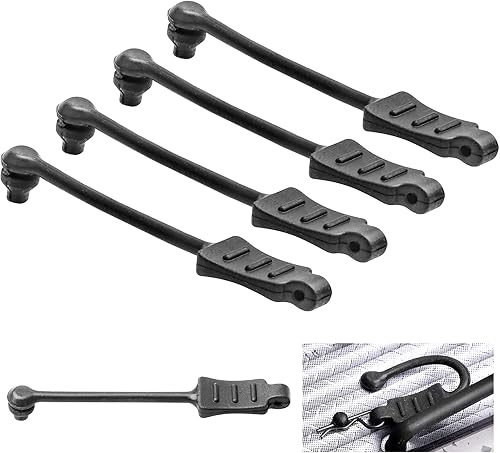 Miniatura 1 de Hobbypark 20 lengüetas de goma RC para clips de cuerpo de automóvil RC 118 124 (se ajusta a varilla de 0.028 in y 0.039 in)