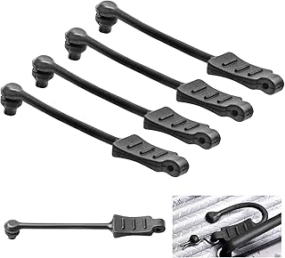 HobbyPark 20pcs RC Rubber Retainer Pull Tabs for 1/18 1/24 RC Car Body Clips (fit 0.7mm 1.0mm Rod)