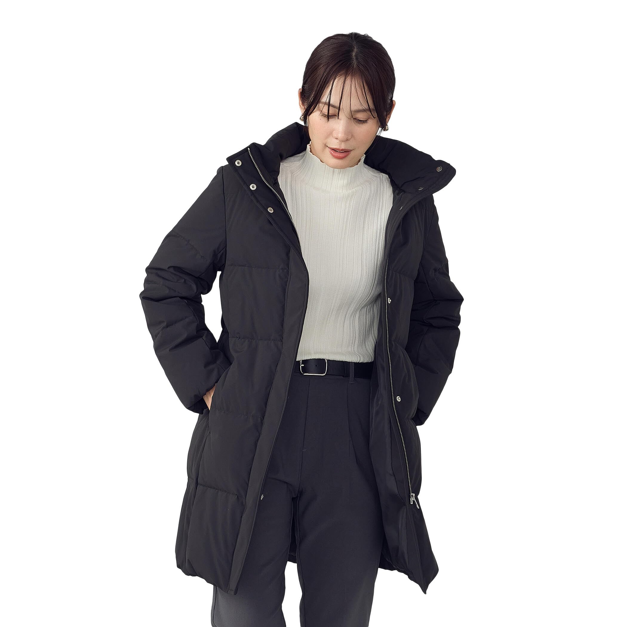 コムサイズム ロングダウンコート M