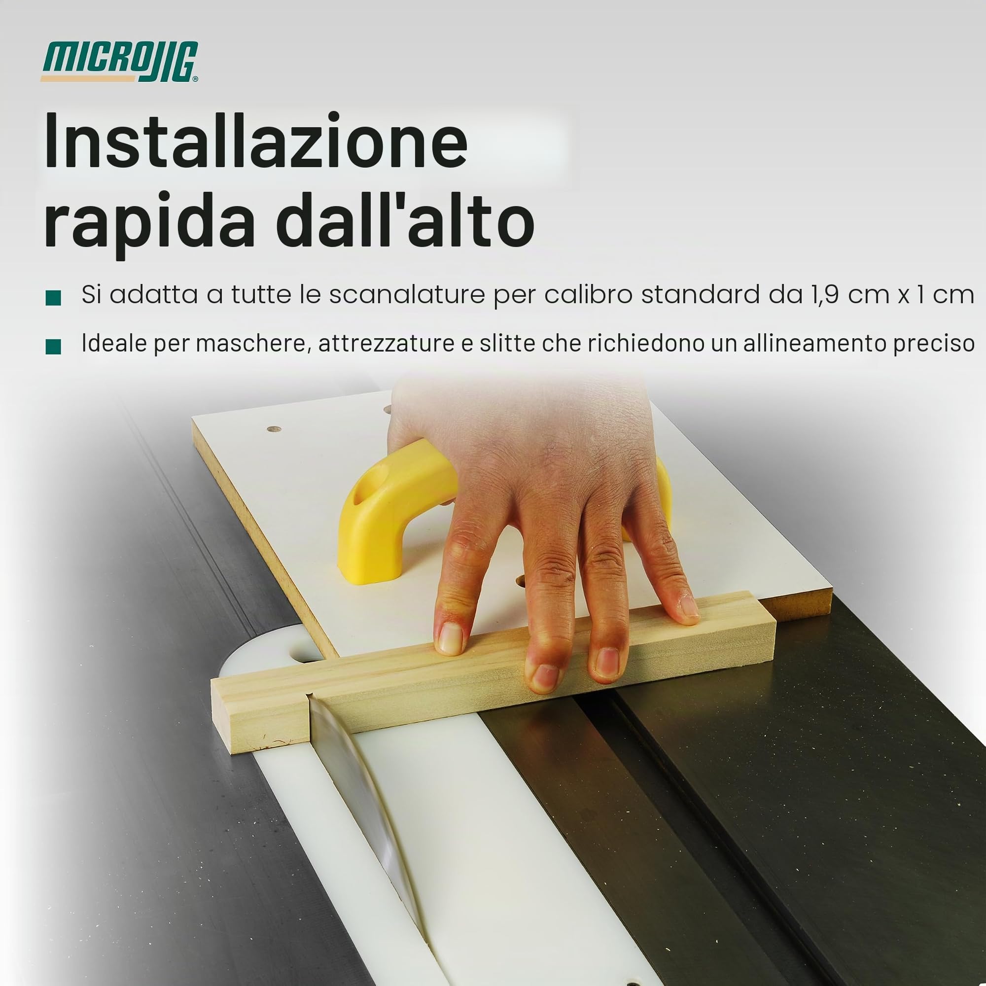 Microjig ZP750-B2S2 - Barra obliqua Zeroplay, confezione da 2