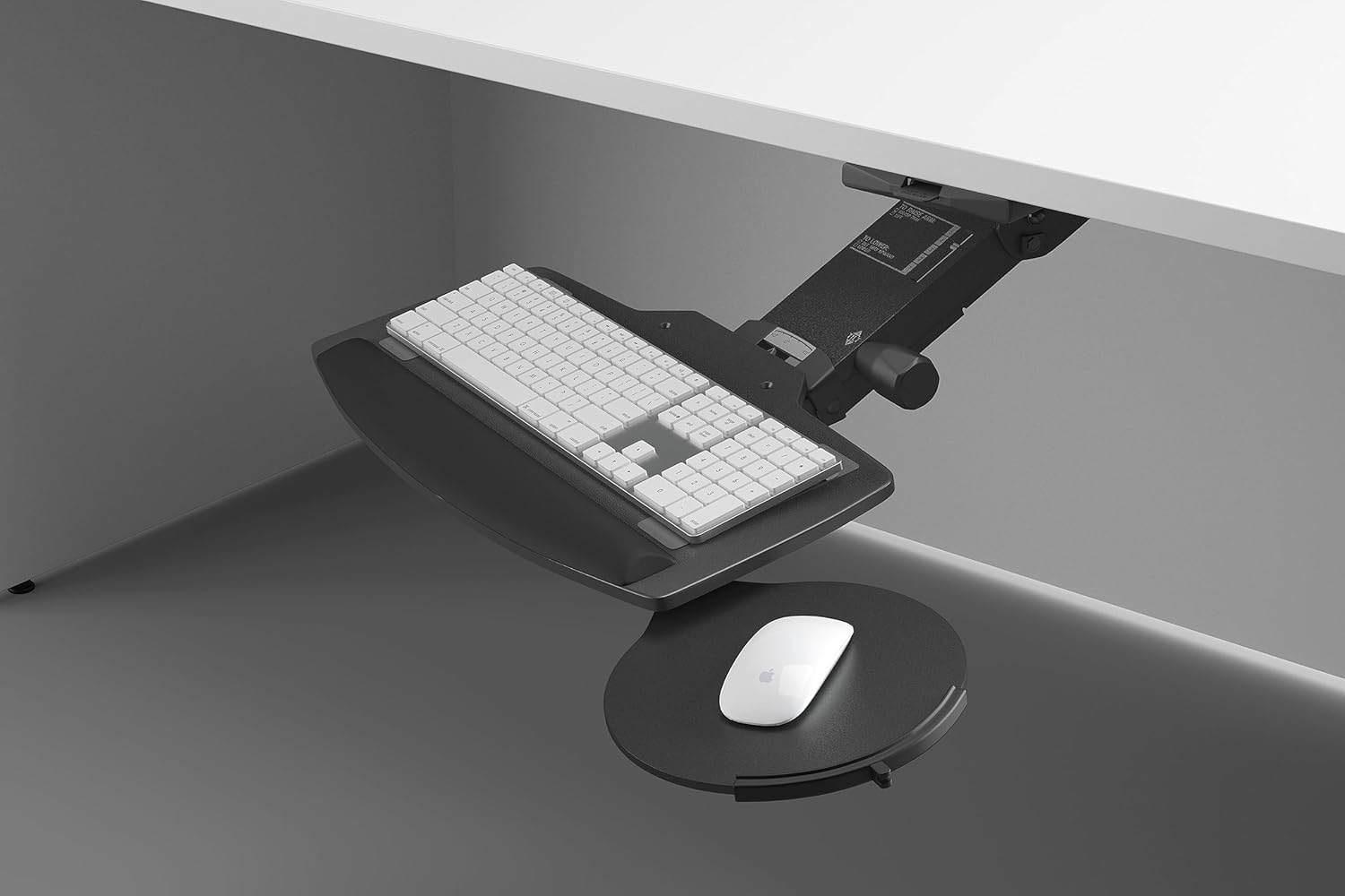 Perks Ergonomic UnderDesk Adjustable Sliding Floating