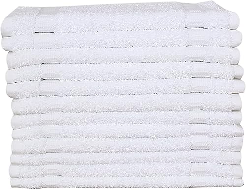 Miniatura 8 de GOLD TEXTILES Juego de 480 paños blancos de alta calidad, 13 x 13 pulgadas, ultra suaves, altamente absorbentes, paños de algodón para tu cuerpo,