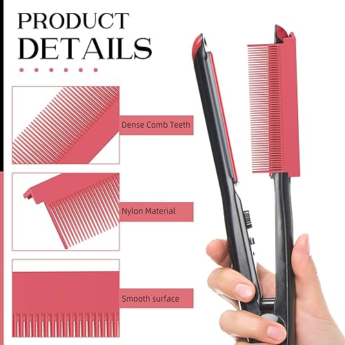 Miniatura 5 de Accesorio de peine de alisado de barbero, accesorios de peinado para mujer, accesorios para alisar el cabello, plancha plana, herramienta de peinado