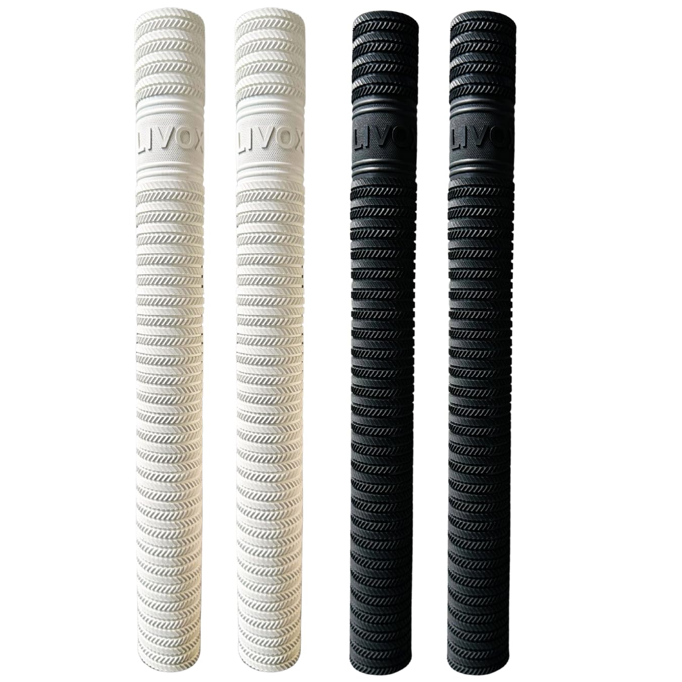 LIVOX Rubber Cricket Bat Handle Grip Soft Comfortable Ring Texture Ultra Tacky Cricket Accessories Bat Grips, Black & White, Pack of 4 (B0CLS7B6R6) Amazon Price History, Amazon Price Tracker