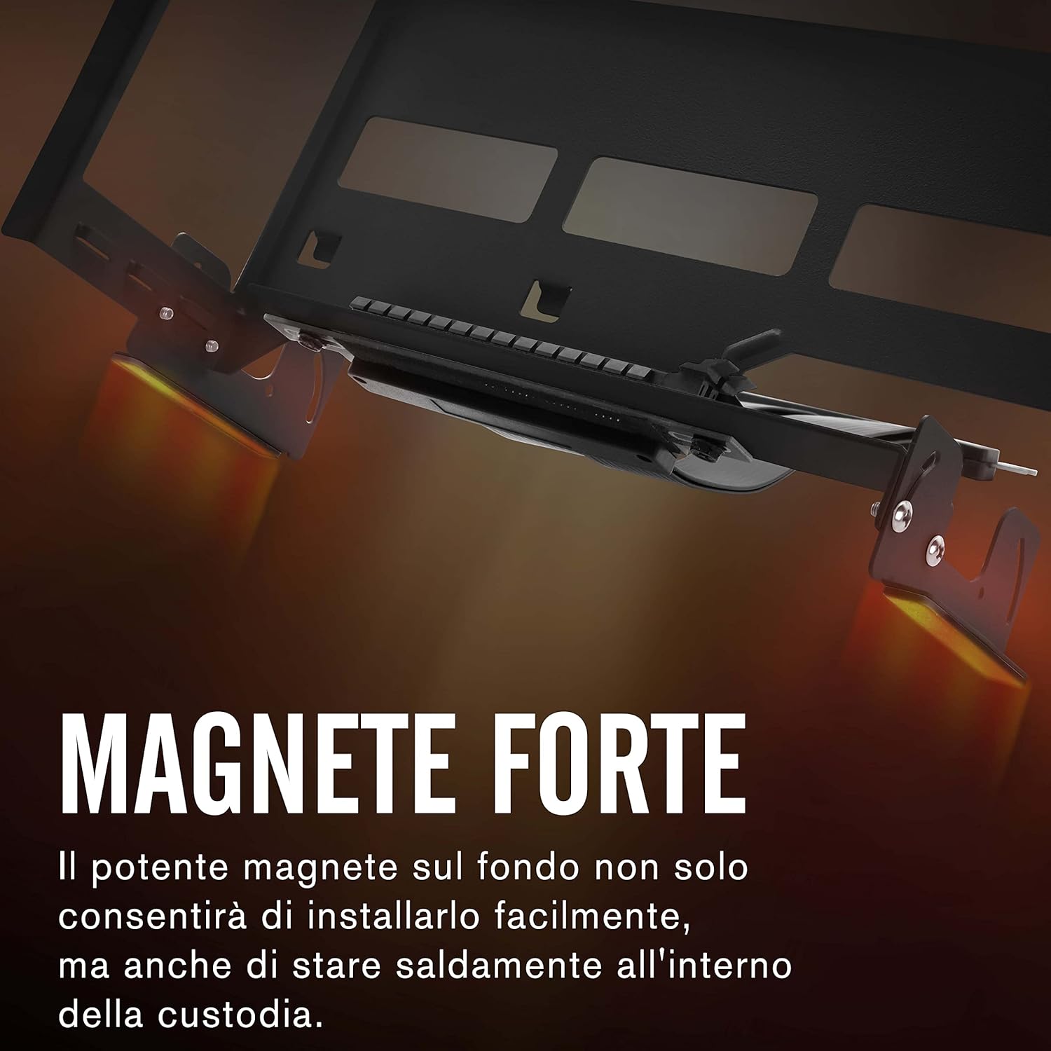 EZDIY-FAB Staffa di Montaggio PCIe 4.0 GPU Supporto per Scheda Grafica Regolazione Multi-Angolo, Kit di Supporto VGA per Scheda Video con Cavo Riser PCIe 4.0 X16 Gen4 17cm/6.69in-Nero