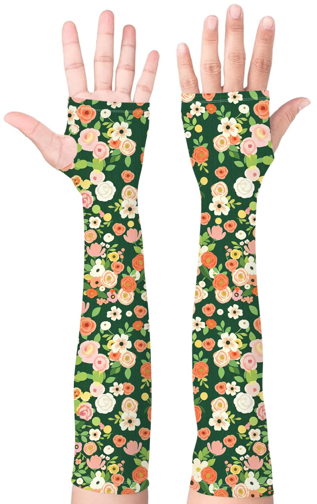 Gardening Sleeves for Women UV Sun Protection with Thumb Hole Anti-Scratch