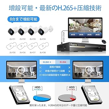 Amazon.co.jp: 【500万画素・双方向通話】CQZYYK poe防犯カメラ