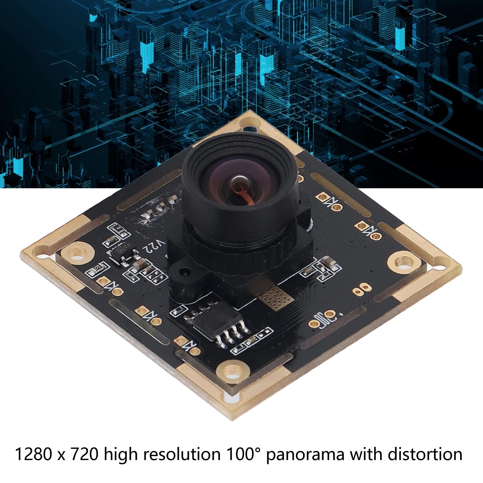 Cuifati 3 Moduli Fotocamera USB 1 MP Con Sensore OV9732 - HD 720p, 30 Fps, Angolo 100°, Plug And Play, Per Computer E Riconoscimento Facciale - 2