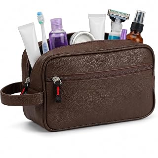Necessaire de Couro com 2 Divisórias para Barba