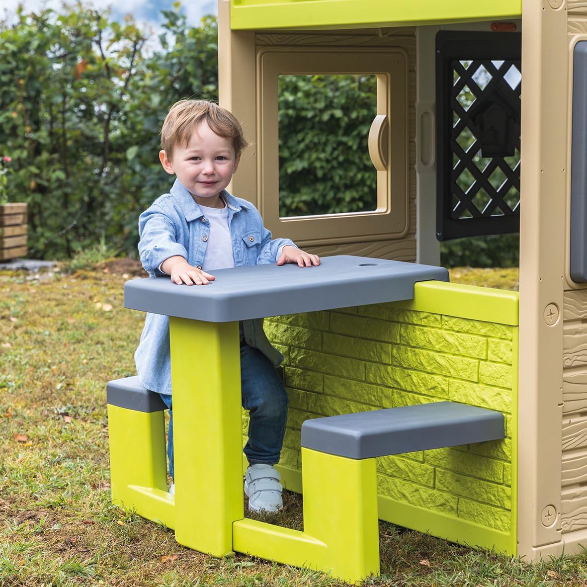 Smoby Kit Météo Enfant - Carillon, Girouette Et Pluviomètre Pour Maison - Dès 2 Ans