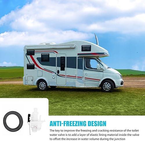 Miniatura 3 de 1 kit de repuesto de válvula de inodoro 31705 RV compatible con Thetford Aqua Magic V, repuesto para inodoro RV compatible con todos los modelos