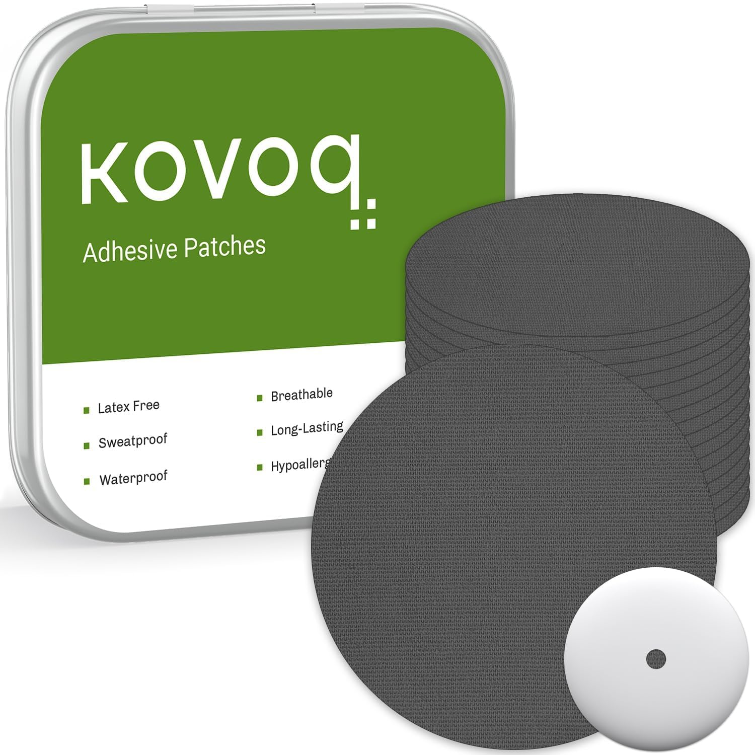 KOVOQ - Freestyle Libre 3 Sensor Covers with Reusable Hardshell Cover, 20 Libre 3 Covers, Waterproof, Breathable and Comfortable, 14 Days of Enhanced