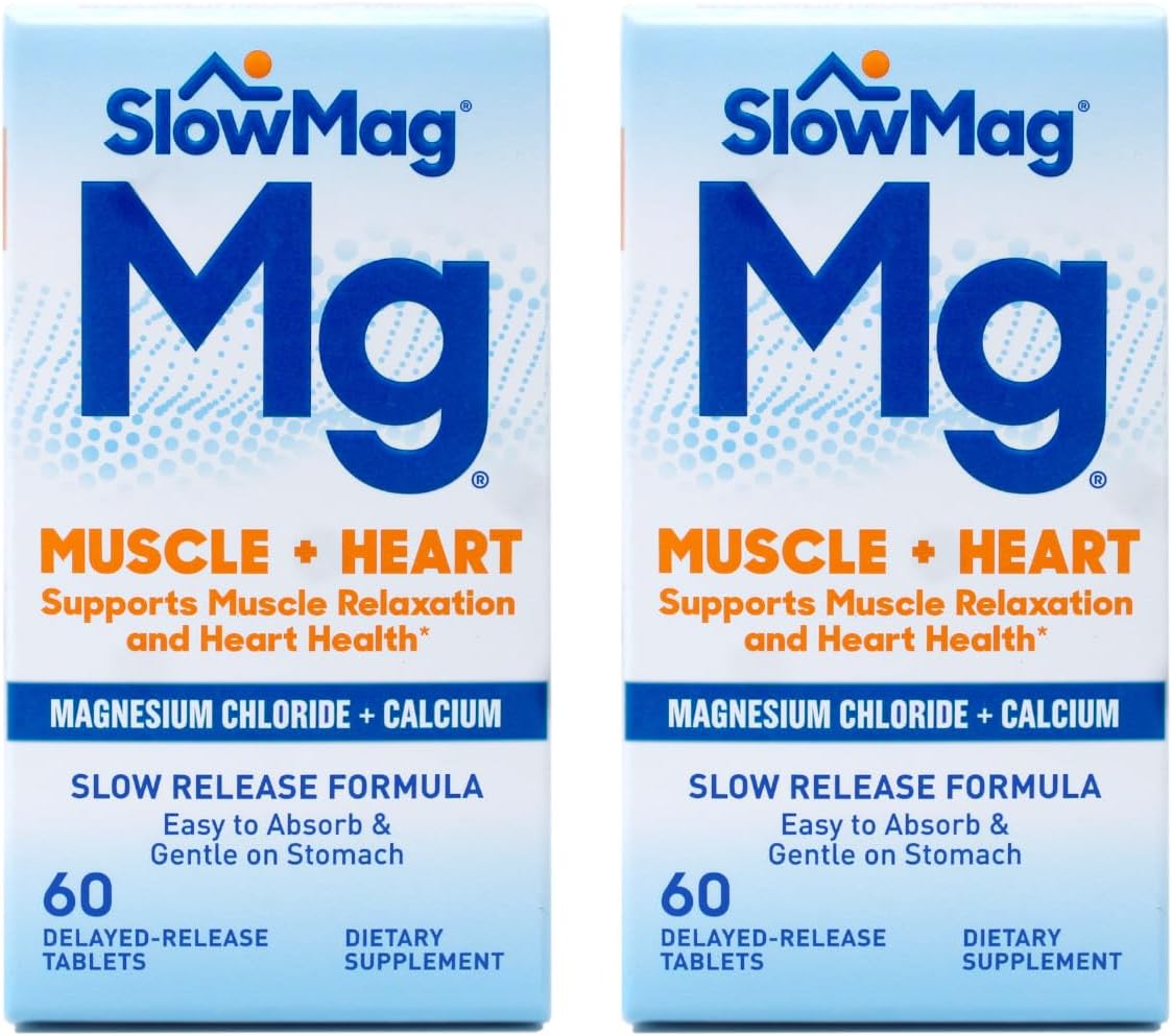 Slow-mag Magnesium Chloride with Calcium 60 Tablets by Slow-Mag
