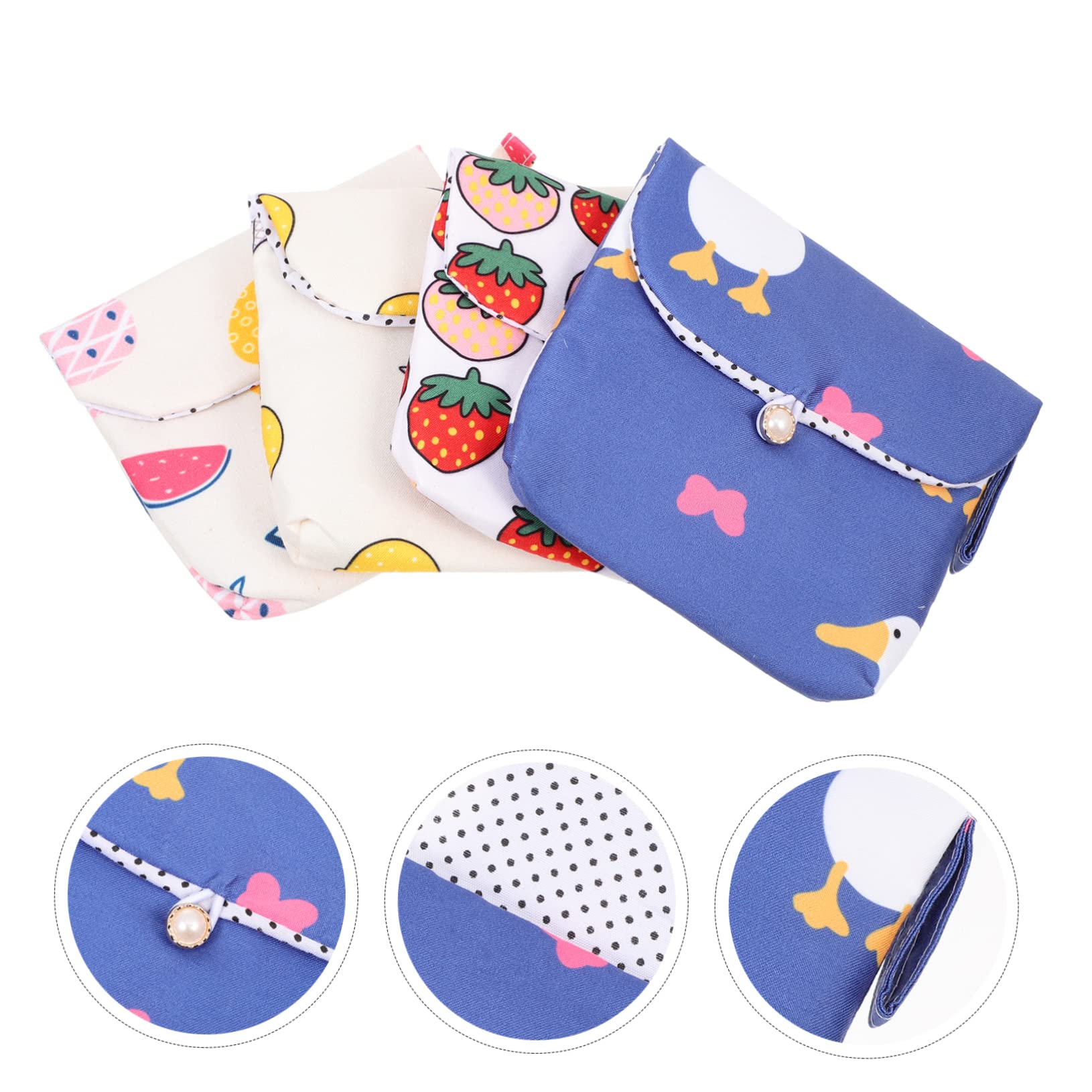 20 Pz Custodia Per Assorbenti Igienici Custodia Per Assorbenti Mestruali Piccola Borsa Bagnata Crostata Mestruale Aragosta Portamonete Cerniera Piccolo Cambiamento Cotone Viaggiare