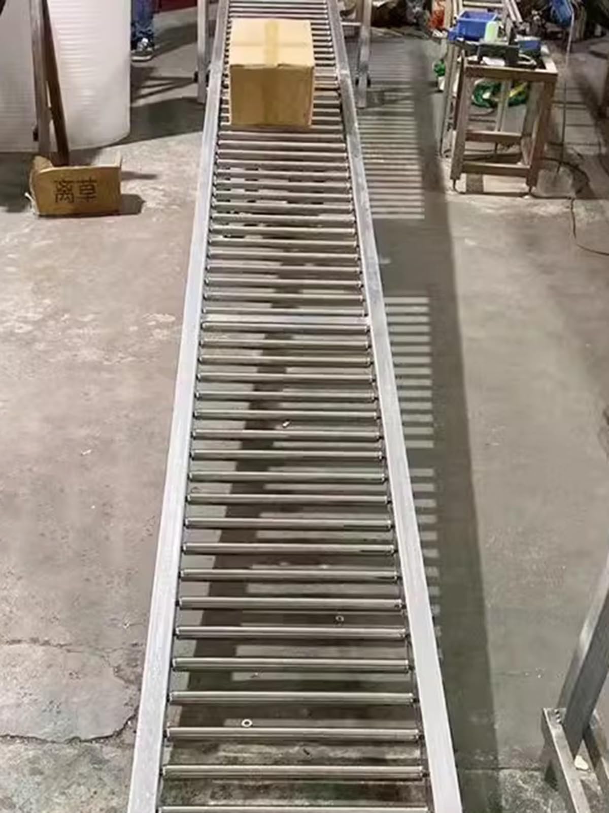 Rouleaux de convoyeur en acier inoxydable 16 pouces contre les blocages de charge