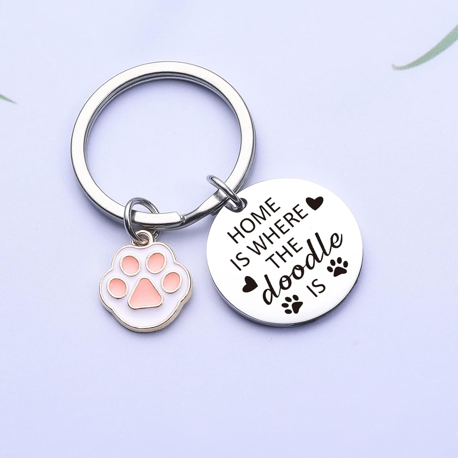 ZNOSVEI Poodle Keychain Golden Poodle Gifts Goldendoodle Jewelry Labradoodle Gifts Dog Mom Jewelry - Image 3