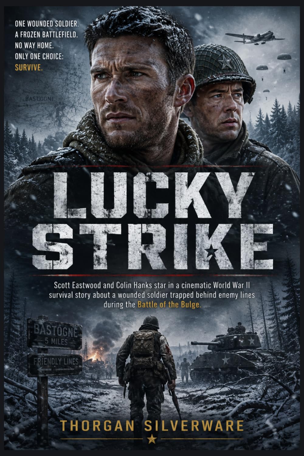 LUCKY STRIKE: Scott Eastwood and Colin Hanks star in a cinematic World War II survival story about a wounded soldier trapped behind enemy lines during the Battle of the Bulge.