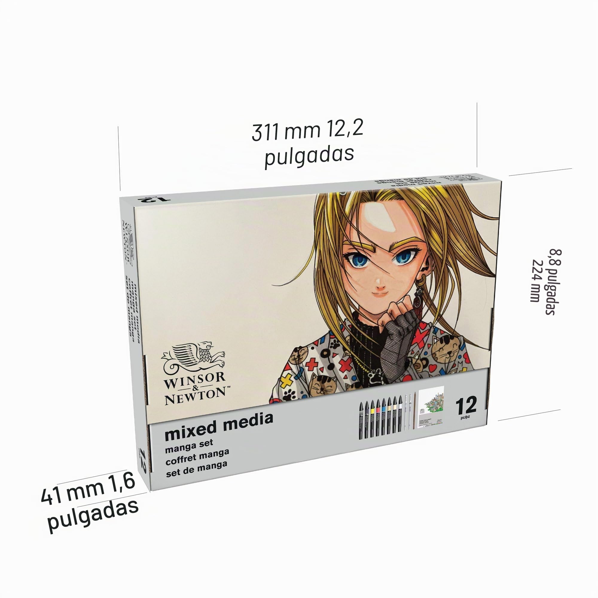 Winsor & Newton Promarker Mixed Media Set - Manga