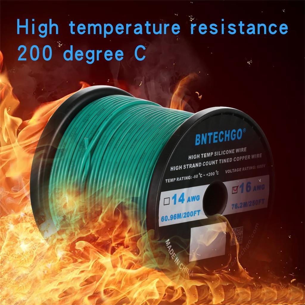 Amazon.co.jp: BNTECHGO 16ゲージのシリコーンワイヤー 16AWG