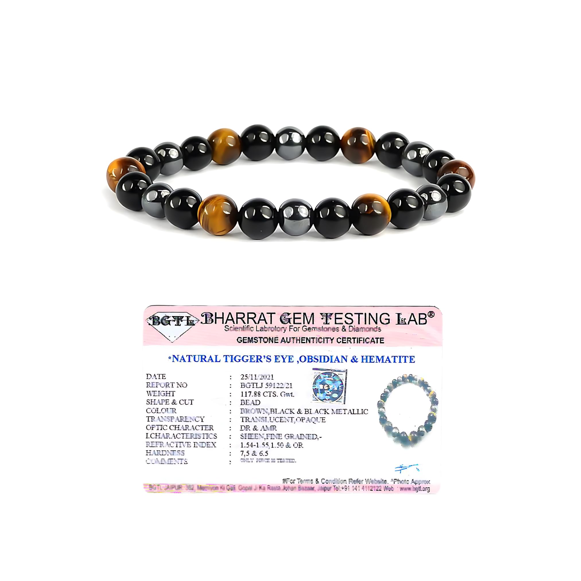 Ikka Jewels Triple Protection Bracelet For Unisex Adult- Enhances Aura Strength & Spiritual Safety - Safeguards Against Evil Eye & Negative Surroundings - Certified 8mm Beads (B0D9PJYSWY) Amazon Price History, Amazon Price Tracker