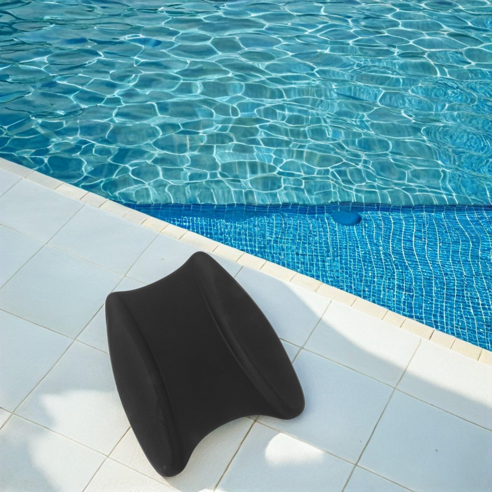 GANAZONO Tablas de Natación de EVA para Entrenamiento Flotadores para Piernas Negros 2 Piezas para Adultos y Equipo Ligero para Piscina y Práctica de Natación Deportiva