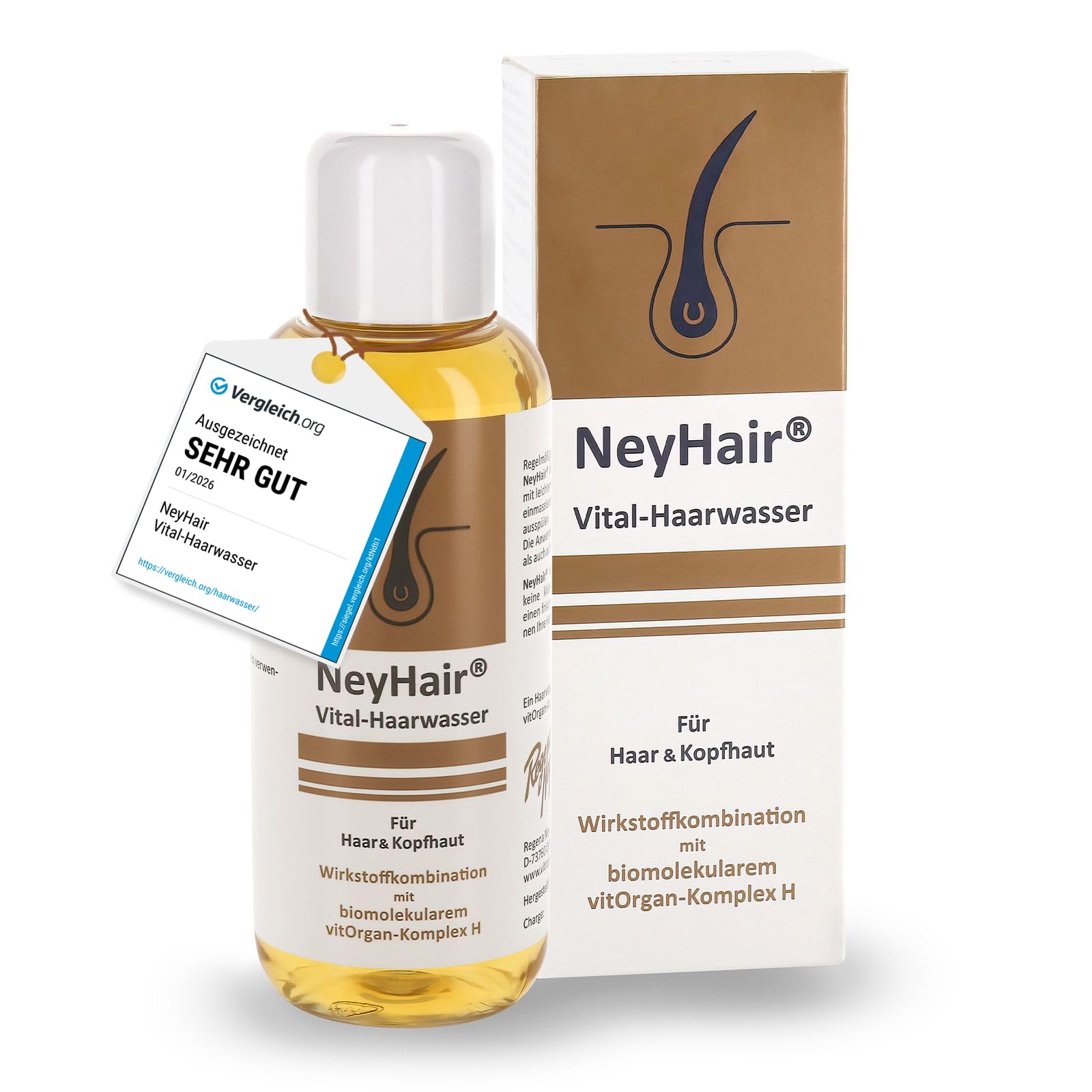 Vital-Haarwasser – Stärkende & vitalisierende Kopfhautpflege, Vital-Kur für kräftige Haare & vitale Kopfhaut, mit dem einzigartigen vitOrgan-Komplex H, ohne Silikone und Parabene, 200 ml