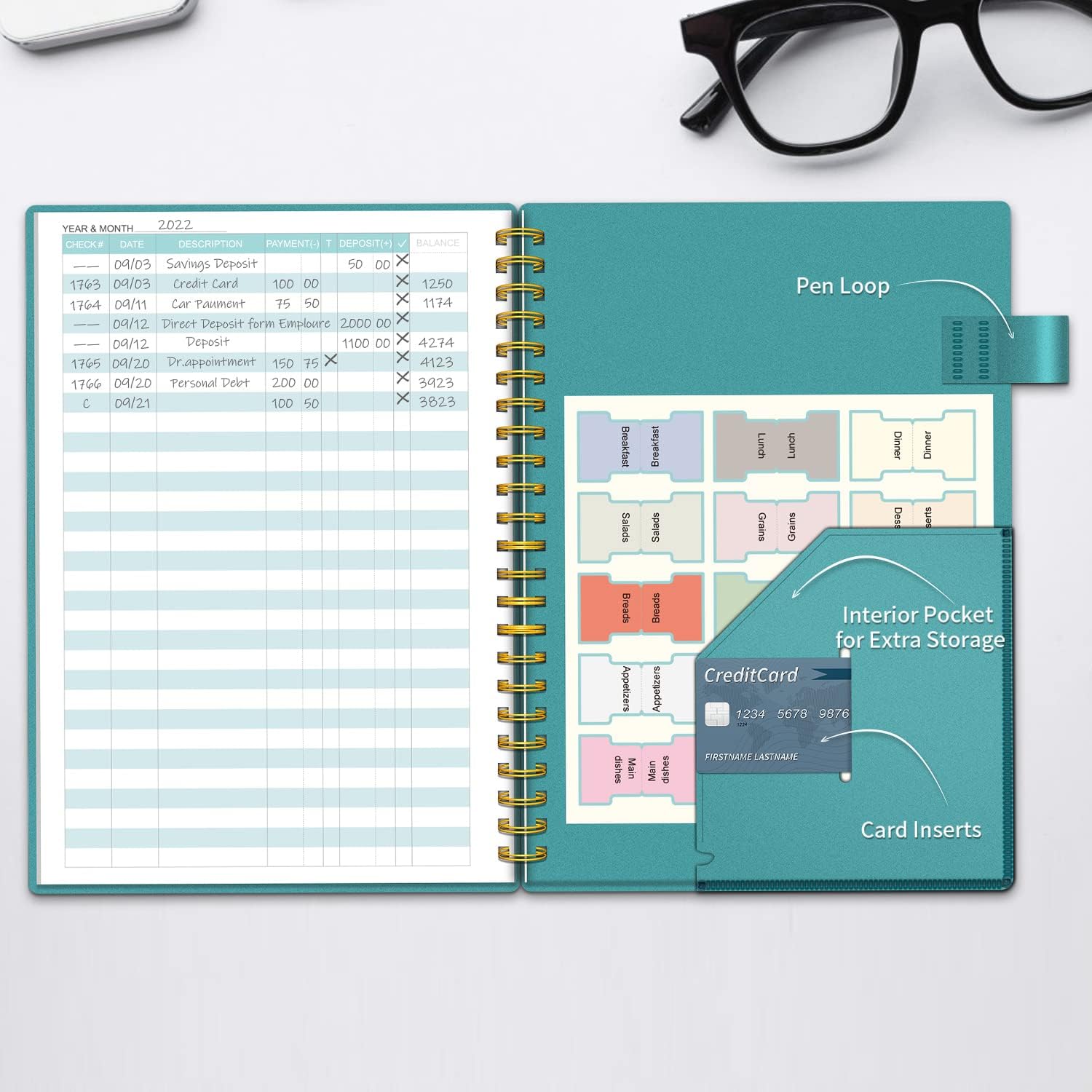 Buy RegoldenBook Expense Check Ledger Book, Check Register Notebook