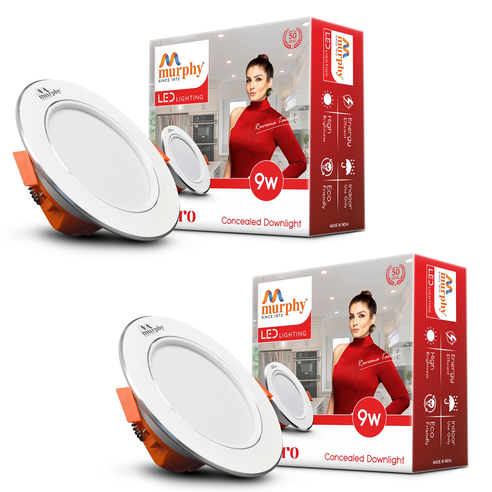 Murphy Claro LED Downlights - Pack of 4 -12