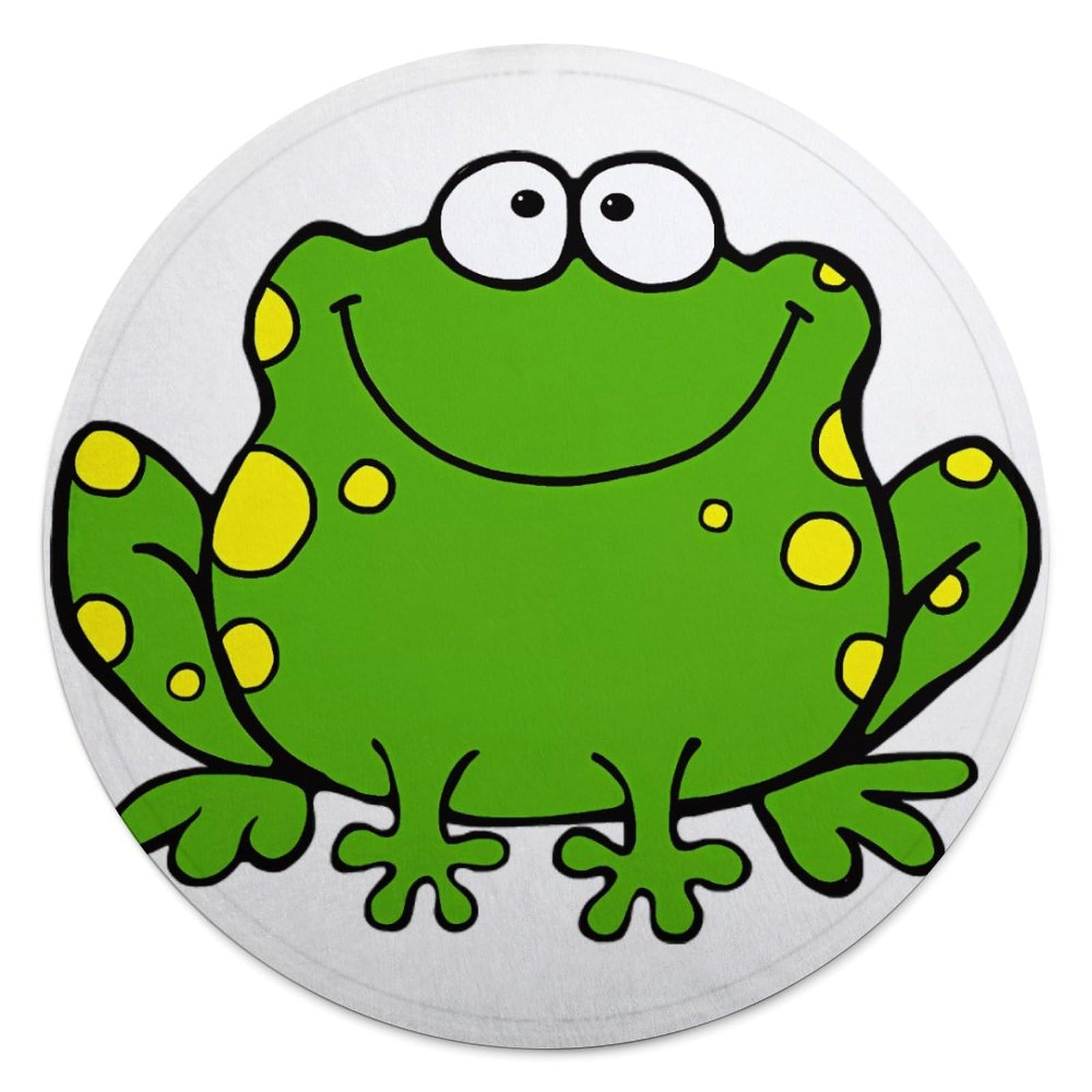 Couverture ronde grenouille idée cadeau originale et douce de 140 cm