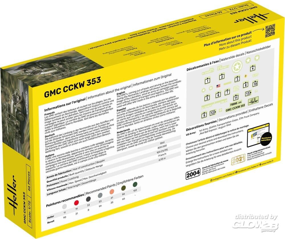 Heller - 79996 - Maqueta para Construir - GMC CCKW 353-1/72