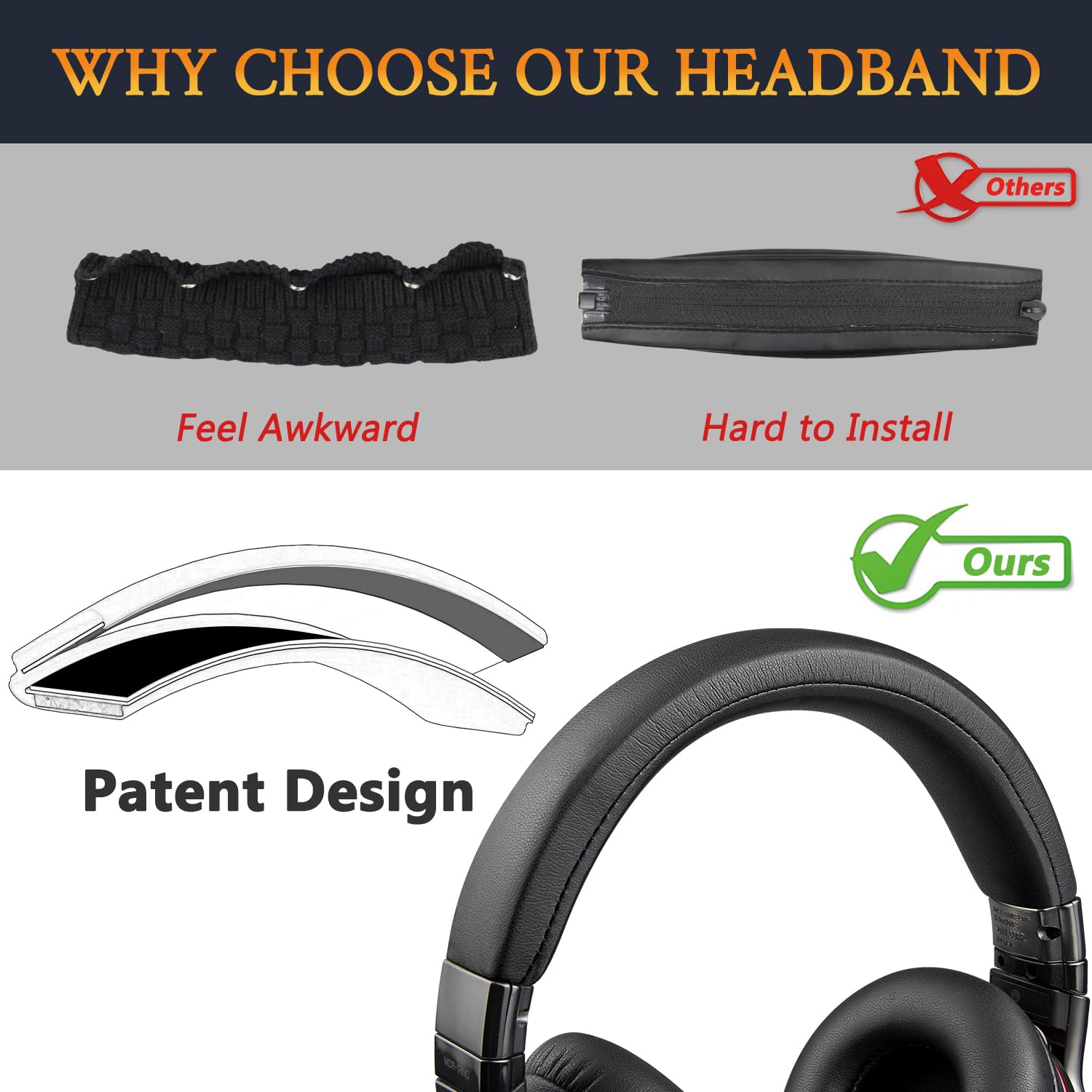 Amazon.com: SOULWIT Headband for Sony MDR-1RNC/MDR-1RBT Headphones