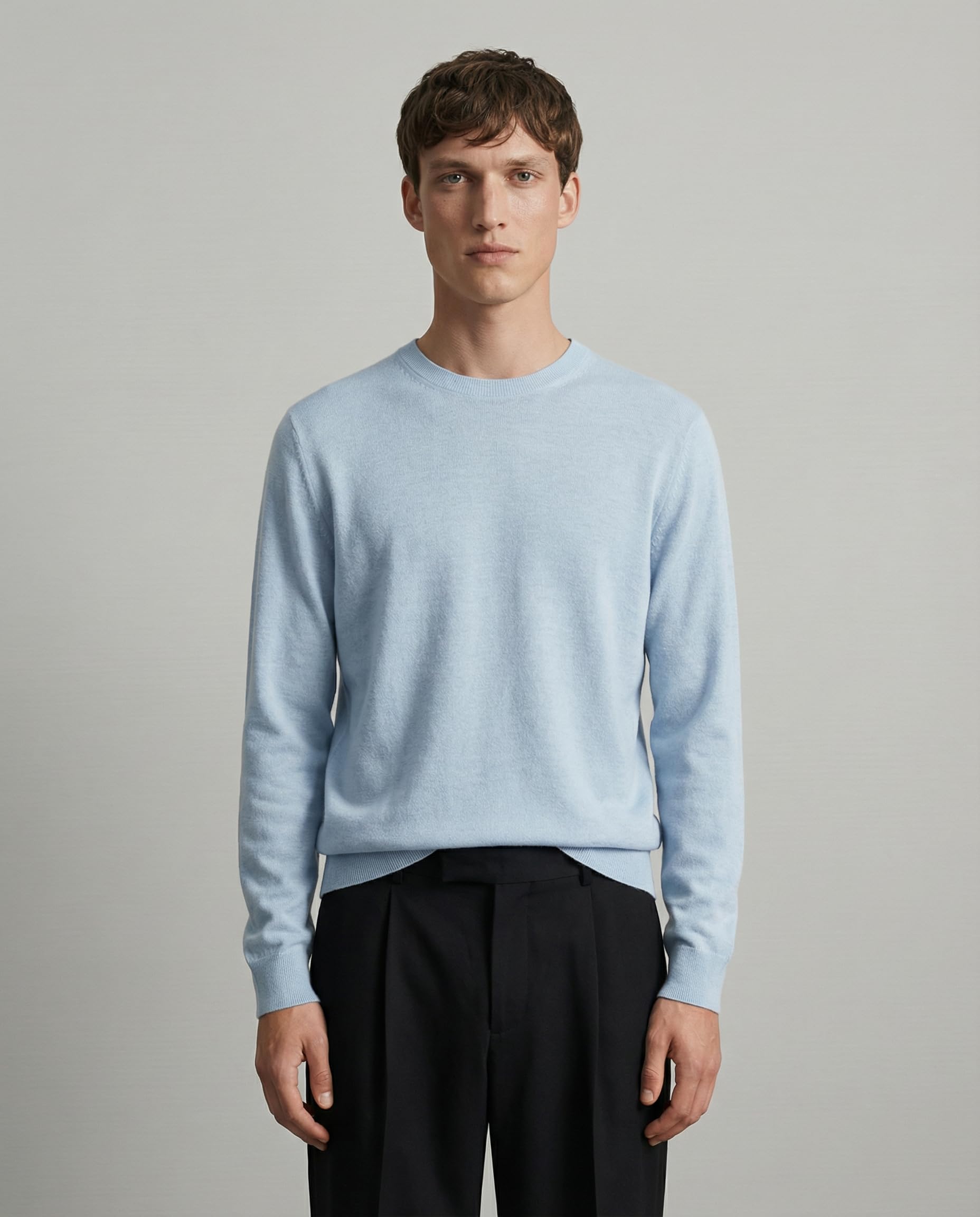 Diana Studio - Girocollo in 100% Lino, Uomo, Maniche Lunghe, Casual Fit