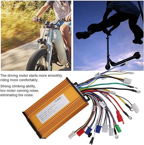 Miniatura 3 de Controlador Ebike, controlador de motor sin escobillas, 48V, 60V, 64V, 72V Ebike Speed Motor, 3 modos Sinusoide 12 tubos apto para scooter eléctrico
