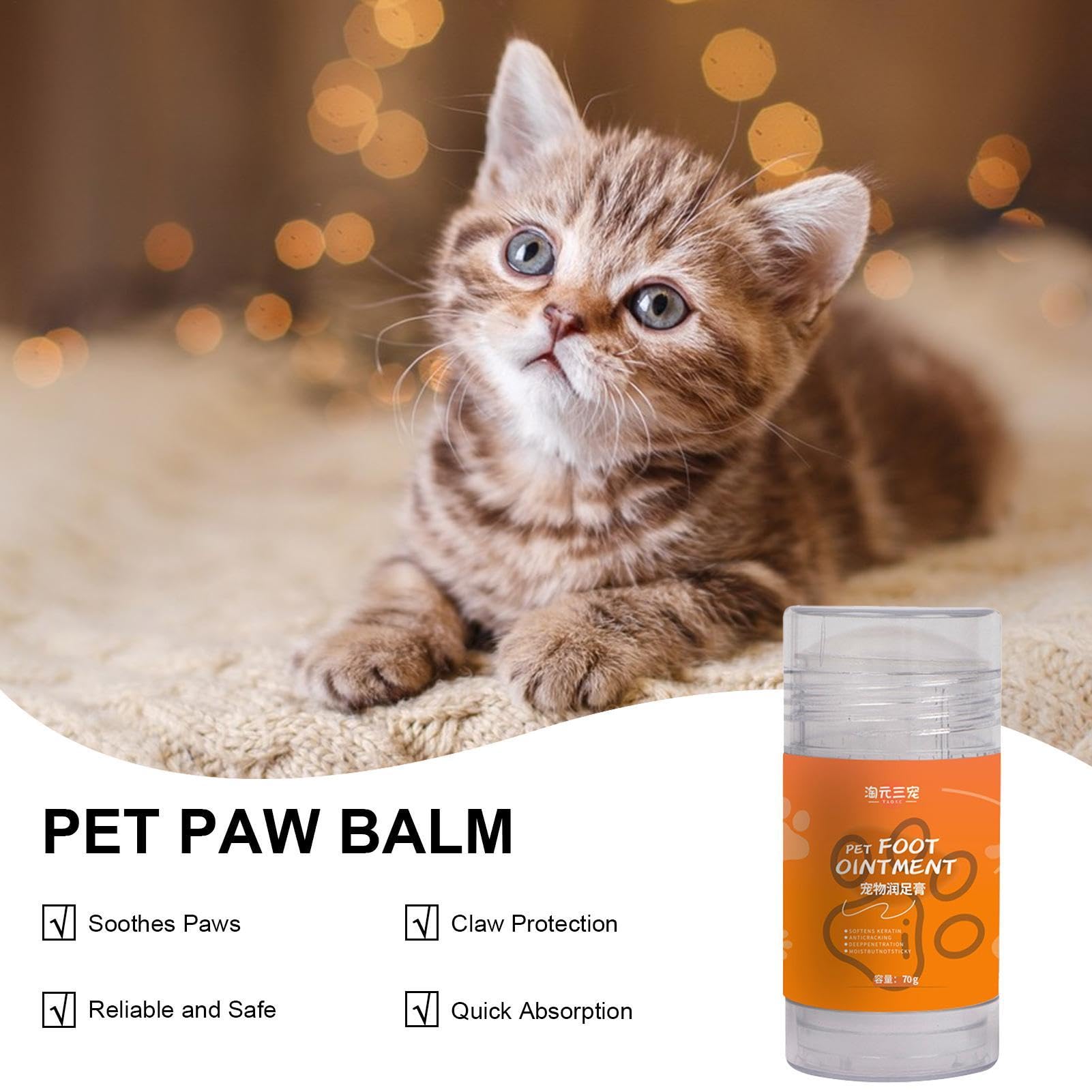 Balsamo per zampe di gatto per zampe secche, balsamo per zampe di cane
