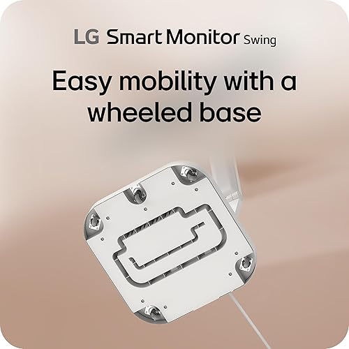 Miniatura 6 de LG Smart Monitor Swing 32U889SA-W 32 pulgadas 4K UHD (3840x2160) IPS pantalla táctil sobre una base con ruedas totalmente ajustable HDR10, webOS,